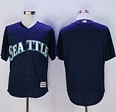 Seattle Mariners Blank Navy blue New Cool Base Stitched Baseball Jersey,baseball caps,new era cap wholesale,wholesale hats